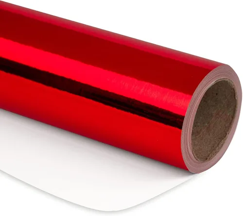 Vista 30 de RUSPEPA Papel de regalo metálico negro, papel de color sólido, perfecto para bodas, cumpleaños, Navidad, baby shower, 17 pulgadas x 32.8 pies