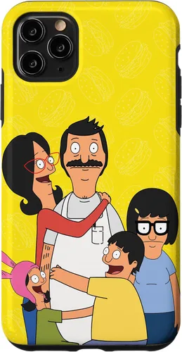 Vista 13 de Funda para iPhone 12 Pro Max Bob Burgers Bob Linda Gene Tina Louise Family Hug