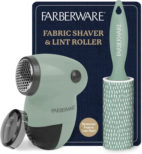 Vista 10 de Farberware - Juego de afeitadora de tela y rodillos para pelusas, grande Beige