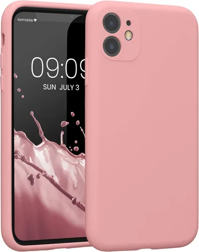 Vista 11 de kwmobile Funda compatible con Apple iPhone 11 - Funda delgada de silicona TPU - Acabado suave al tacto - Azul báltico