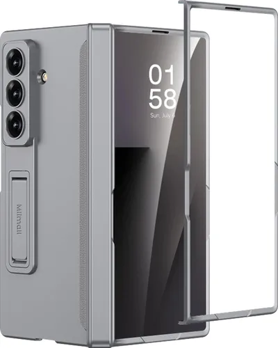 Vista 19 de Miimall Funda compatible con Samsung Galaxy Z Fold 5, [bisagra magnética de protección completa] [protector de pantalla integrado]