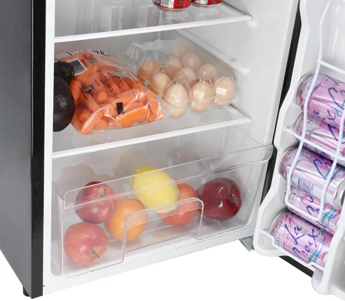 Vista 7 de Megachef Refrigerador de 3.2 pies cúbicos (negro)