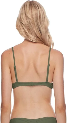Vista 2 de Body Glove Smoothies Greta - Parte superior de bikini con copas moldeadas sólidas con aros para mujer