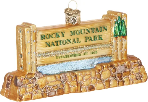 Vista 10 de Old World Christmas - Adorno de vidrio soplado del Parque Nacional Bryce Canyon para árbol de Navidad, decoración festiva hecha a mano, colección