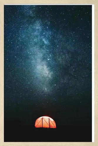 Vista 7 de Trends International Póster de pared Under The Stars, 14.725 x 22.375 pulgadas, versión enmarcada de madera de granero