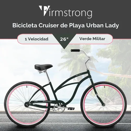 Vista 2 de Sixthreezero Urban Lady Beach Cruiser - Bicicleta híbrida de 3 velocidades para mujer