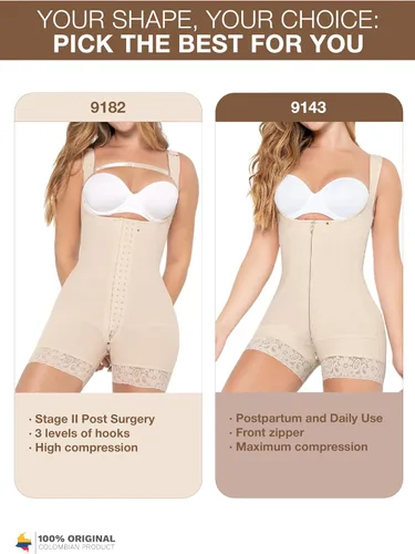 Vista 2 de MARIAE ETAPA 2 Faja Abdominoplastia Post Cirugía Lipo Compresión Prenda Faja Colombiana Reductora y Moldeadora