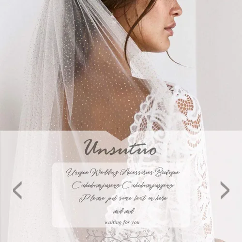 Vista 3 de Unsutuo Velo de novia de 1 nivel con purpurina para novia, velo de despedida de soltera, velo de novia para mujeres y niñas (marfil)