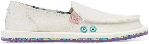 Vista 5 de Sanuk Mocasines Donna Rad Resort para mujer, marfil, talla 7