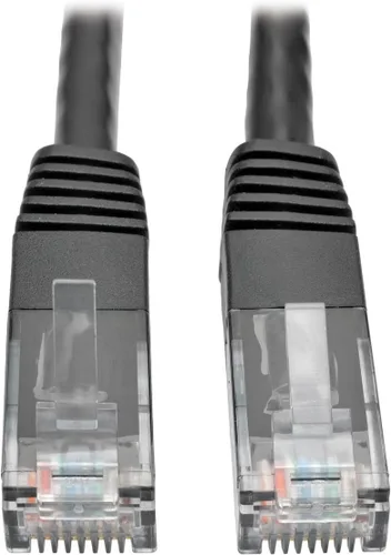 Vista 8 de Tripp Lite Cable de conexión moldeado Gigabit Cat6 Cat5e RJ45 M/M 550MHz Gris