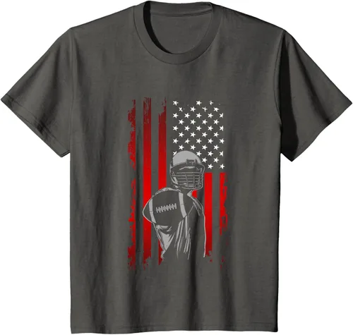 Vista 34 de Camiseta de fútbol americano, Negro