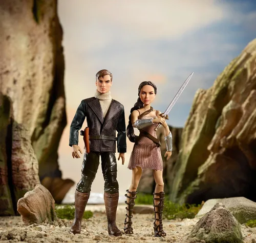 Vista 7 de DC Figuras de acción La mujer maravilla y Steve Trevor, Paquete de 2
