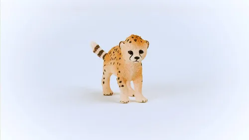 Vista 4 de Schleich Wild Life - Juguetes de safari de animales salvajes para niños y niñas, figura de juguete de cachorro de guepardo, a partir de 3 años