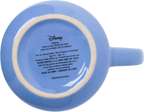Vista 4 de Silver Buffalo Disney Winnie the Pooh Is It Monday Already With Eeyore - Taza de cerámica cónica, 18 onzas
