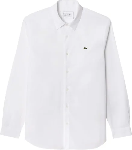 Vista 5 de Lacoste Camisa de popelina de algodón elástico de corte ajustado para hombre