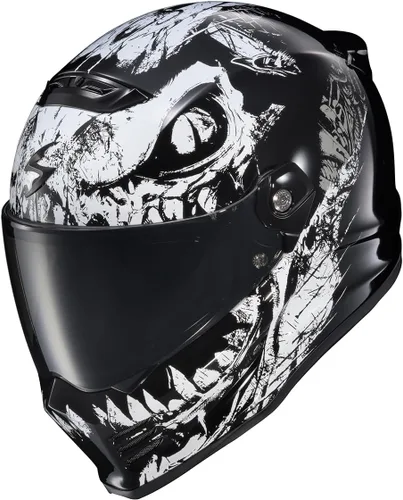 Vista 2 de ScorpionEXO Covert FX - Casco integral para motocicleta adulto estilo Street Fighter - bolsillos para altavoces con Bluetooth, certificación DOT ECE