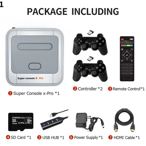 Vista 8 de HJKPM PS1 Retro Plug and Play Video Game Console Retropie Raspberry Pi 4 32GB Super Emulator Built-in 7000 Classic Games Support PS1 PSP N64 SFC NES