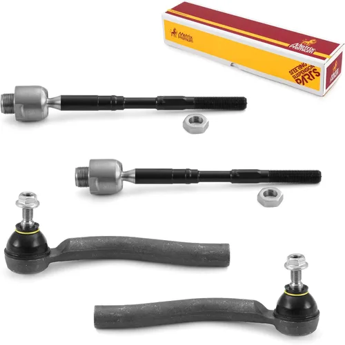 Vista 159 de Metrix Premium Chassis Parts - Kit de 4 piezas de extremos de barra de acoplamiento frontal exterior e interior compatible con Nissan Pathfinder