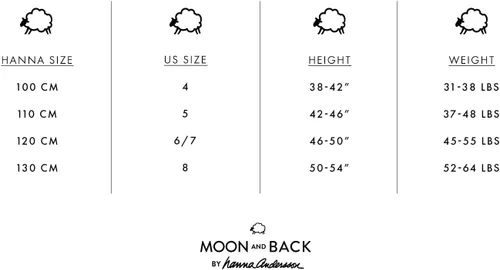 Vista 4 de Moon and Back by Hanna Andersson Juego de 2 piezas para niños