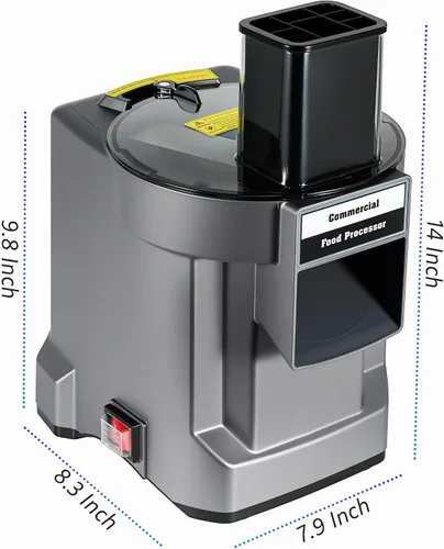 Vista 7 de Cortadora eléctrica de verduras 3 en 1, picadora de cebolla multifuncional, procesador triturador de alimentos, máquina automática de corte