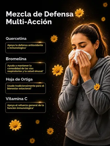 Vista 2 de Quercetina Fitosoma 500 mg+Fisetina Bromelina VIT C Apoyo Inmune 120