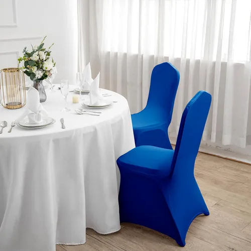 Vista 85 de Funda de elastano para silla, 12 unidades, fundas para silla, fundas para sillas de sala de estar, funda extraíble lavable y elástica para silla