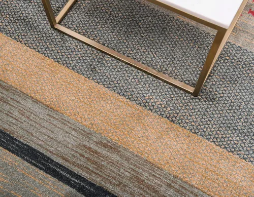 Vista 5 de Unique Loom Fars Collection - Alfombra de área - Jordania (2 pies 2 pulgadas x 3 pies, rectangular, azul/azul claro)