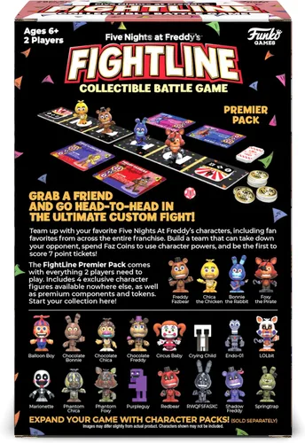 Vista 2 de Funko Five Nights at Freddy's FightLine Premier Pack Juego coleccionable para 2 jugadores a partir de 6 años