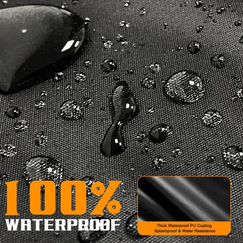 Vista 4 de Funda para carrito de golf para 2/4/6 pasajeros, cubierta para carrito de golf, techo extendido, impermeable, resistente a la intemperie, compatible