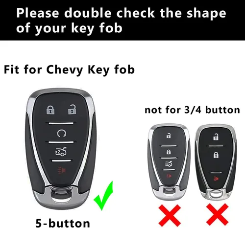 Vista 2 de ontto Funda para llave de coche sin llave para Chevrolet Cruze Equinox Impala