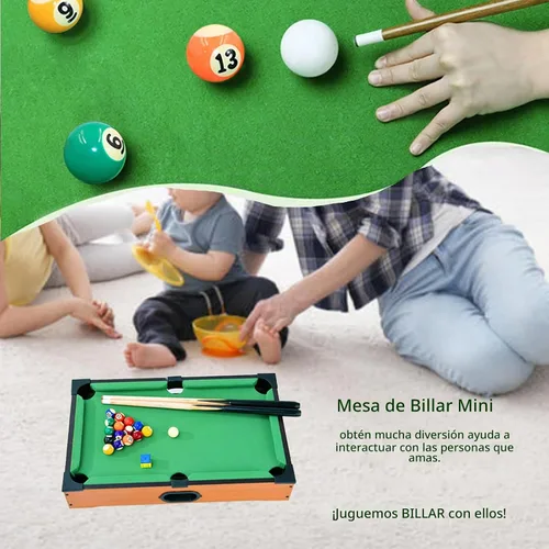 Vista 7 de Mini mesa de billar para niños, mesa de juego de billar pequeña, mesa de billar de sobremesa, juguete de mesa de billar para gato, regalo