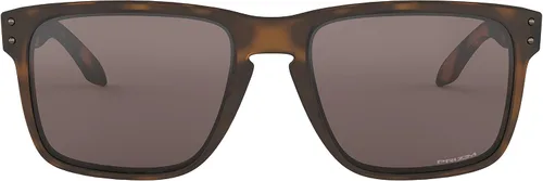 Vista 2 de Oakley Holbrook XL Gafas de sol de tortuga marrón mate con lente Prizm negro iridio pegatina