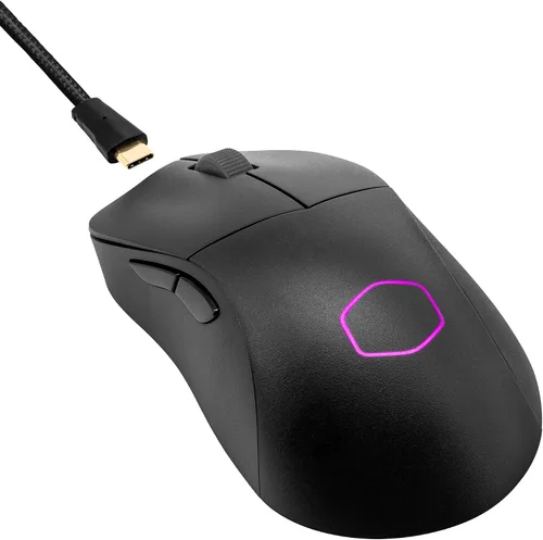 Vista 13 de Cooler Master MM731 - Ratón inalámbrico para juegos negro, ajustable de 19,000 DPI, palma, agarre de garra, 2.4 GHzBluetooth, sensor óptico PixArt