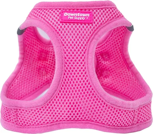 Vista 55 de Downtown Pet Supply Arnés para perro Step-in – Sin tirones, malla acolchada ajustable con ribete reflectante, correa de hebilla segura – Arnés