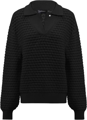 Vista 2 de MEROKEETY Suéter de punto de ganchillo de manga larga 2023 para mujer, cuello en V, informal, para otoño, sin botones