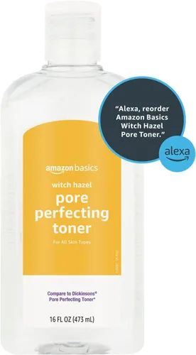 Vista 6 de Amazon Basics Tónico perfeccionador de poros de hamamelis, 16 onzas líquidas, 1 paquete
