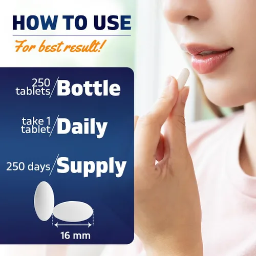 Vista 4 de Vitamatic Potasio 99mg – 250 Tabletas – Cloruro de Potasio para la Función Muscular, del Corazón y de los Nervios – Apoyo de Electrolitos – Sin OMG