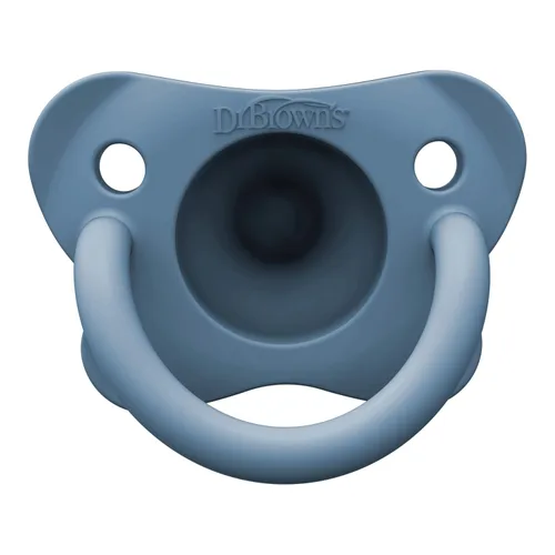 Vista 11 de Dr. Brown's HappyPaci - Chupón de silicona, azul y blanco, 0.0-19.7 ft, paquete de 4