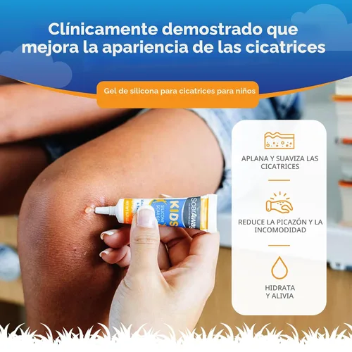 Vista 2 de Gel de Cicatrización de Silicona para Niños ScarAway, 100% de Grado Médico, Ayuda a Mejorar el Tamaño, Color y Textura de Cicatrizes Hipertrofias