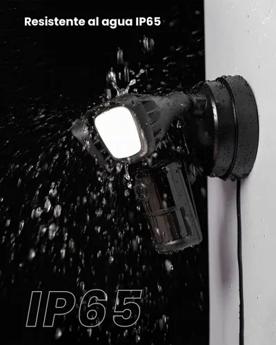 Vista 9 de Cámara de seguridad ieGeek con reflector al aire libre, cámaras de seguridad inteligentes para el hogar 2K cableadas, cámara de luz de inundación
