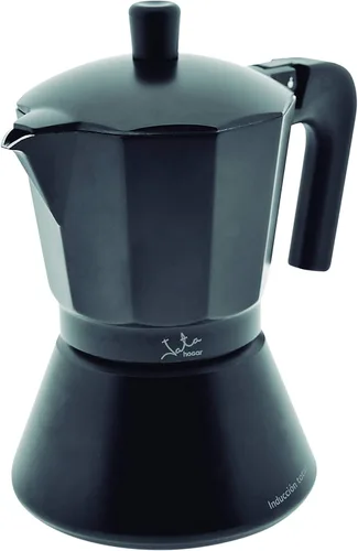 Vista 12 de Jata Hogar Cafetera italiana de inducción completa, aluminio, negro, 6.4 x 5.4 x 8.8 in (CFI9)