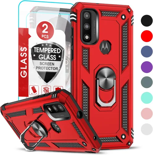 Vista 51 de LeYi Funda para Moto G Stylus 2022 4G (no compatible con 5G), funda para Moto G Stylus con 2 protectores de pantalla, funda protectora de grado Oro