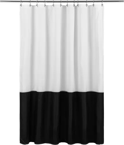 Vista 27 de ALYVIA SPRING Forro de Cortina de Ducha de Tela Extra Largo Impermeable - 72" x 96", Suave y Ligero Cortina de Ducha X-Larga con 3 Imanes, Lavable a
