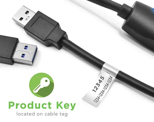 Vista 3 de Plugable Cable de transferencia USB 3.0 para PC con Windows - Transferencia de datos de alta velocidad, sincronización fácil de archivos de PC a PC