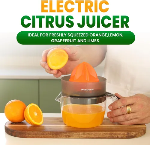 Vista 7 de Exprimidor eléctrico de cítricos – Exprimidor de 3 tazas (24 onzas) de naranja con filtro de semillas, inversa automática, diseño compacto