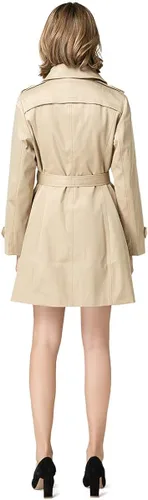 Vista 3 de NANJUN - Gabardina cruzada de mujer