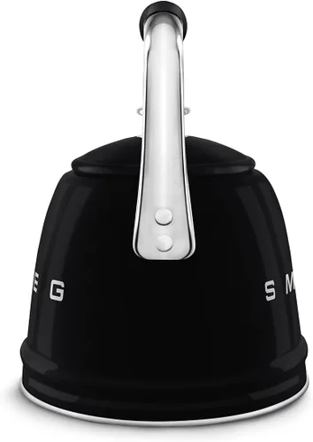 Vista 5 de Smeg Tetera silbante Retro para estufa – 2.4L (Negro)