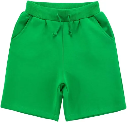 Vista 2 de UNCOO - Paquete de 2 pantalones cortos deportivos de tela deportiva saludable para niños (edad 3-12 años)