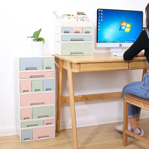 Vista 5 de Organizador de maquillaje, caja de almacenamiento de cosméticos, [TCDF-09] Papelería de escritorio, caja de almacenamiento con control remoto, caja