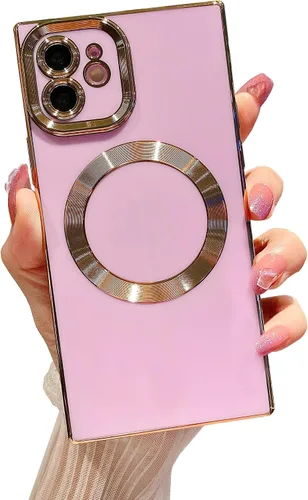 Vista 133 de Owncase Funda Magnética para iPhone 11, (Compatible con MagSafe) (Protección Completa de Lente de Cámara) (Esquinas Reforzadas) Funda Parachoques